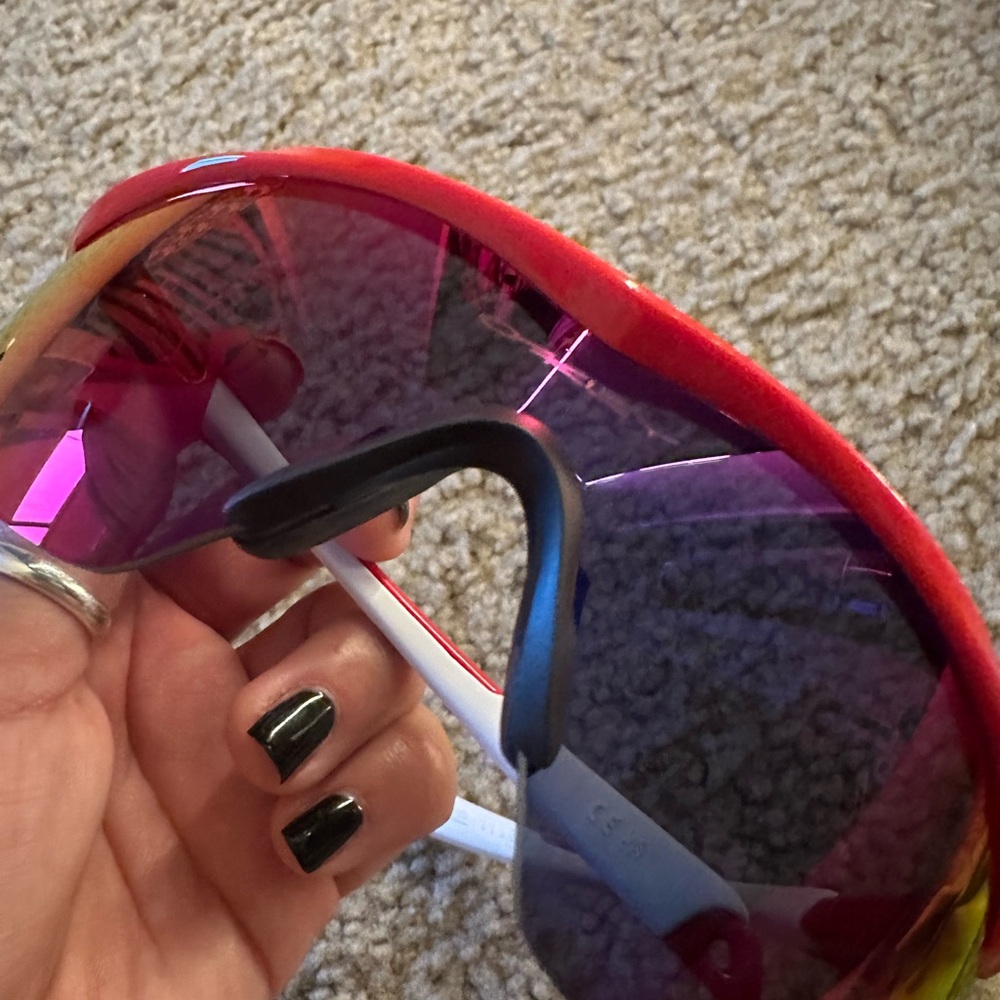 Red white Oakley